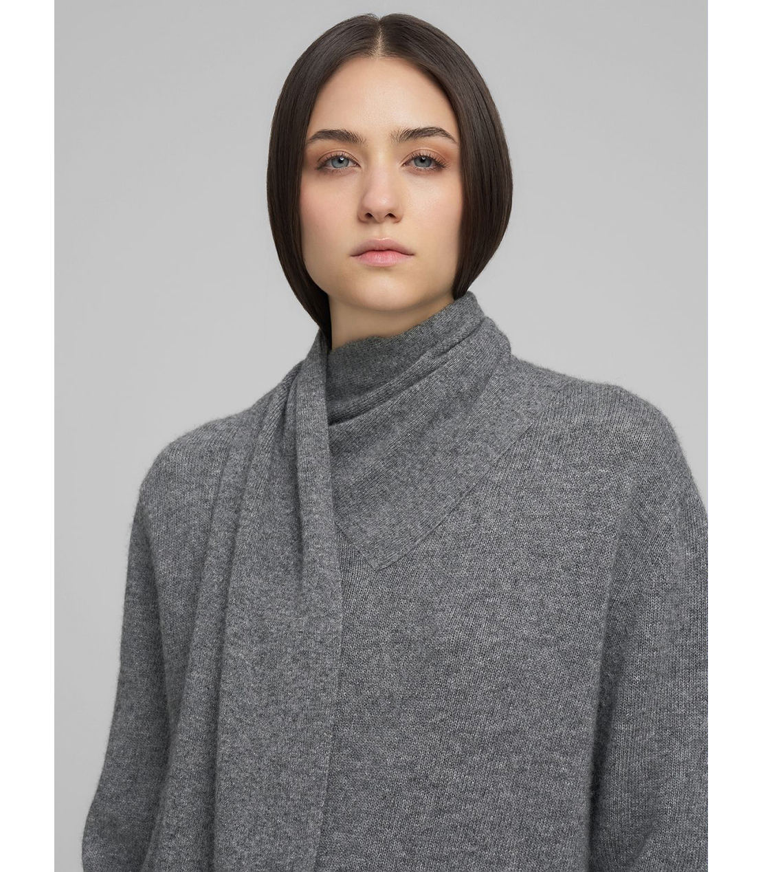 スカーフネック プルオーバー 詳細画像 アイアングレー 4